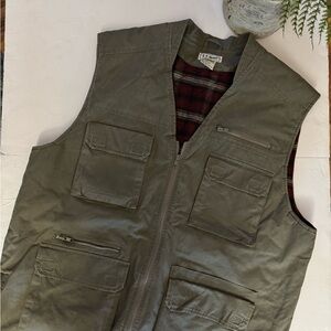 L.L. Bean Men's Khaki Utility Vest